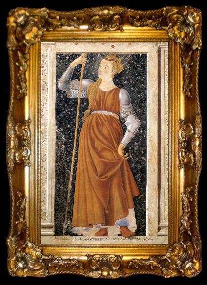 framed  Andrea del Castagno Famous Persons: Queen Tomyris, ta009-2